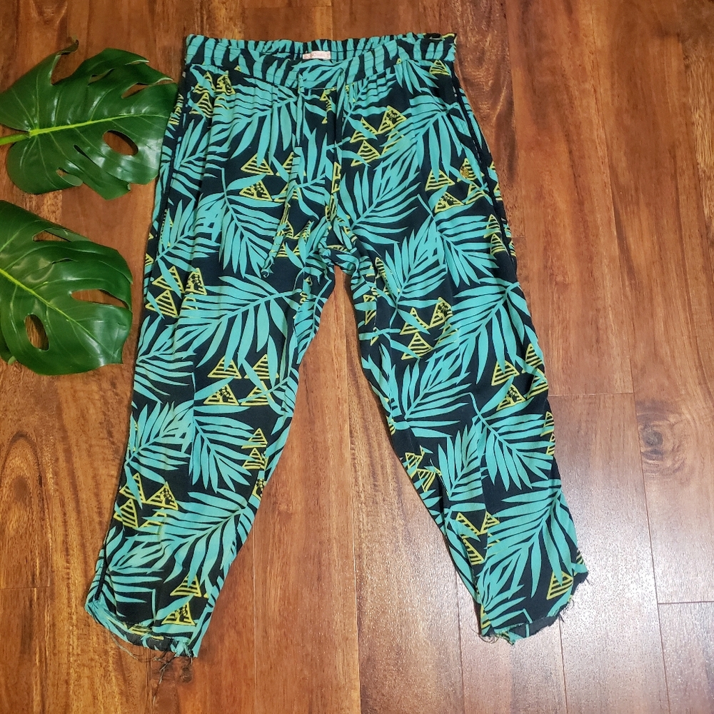 ☀️Hinano Tahiti Tropical Crop Pants
